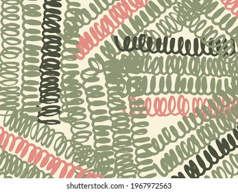 Abstract artistic background, colorful abstract vector template. Free hand drawn brush style.