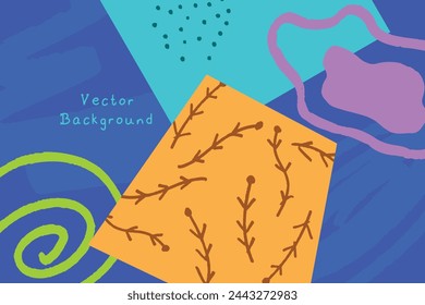 Fondo artístico abstracto, plantilla abstracta colorida del vector.