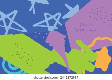 Abstract artistic background, colorful abstract vector template.