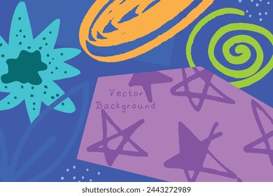 Abstract artistic background, colorful abstract vector template.