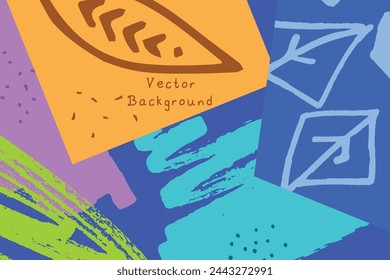 Abstract artistic background, colorful abstract vector template.