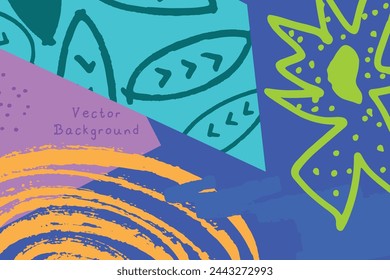 Abstract artistic background, colorful abstract vector template.
