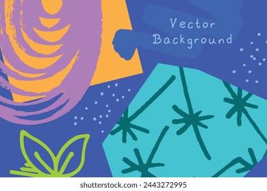 Abstract artistic background, colorful abstract vector template.