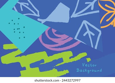 Fondo artístico abstracto, plantilla abstracta colorida del vector.
