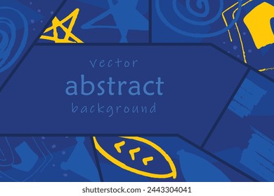 Abstract artistic background, colorful abstract vector template.