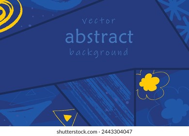 Fondo artístico abstracto, plantilla abstracta colorida del vector.