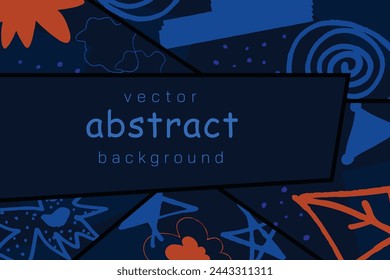 Abstract artistic background, colorful abstract vector template.