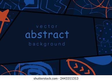Abstract artistic background, colorful abstract vector template.