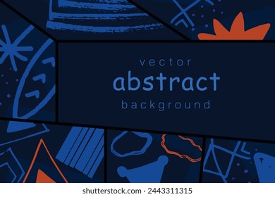 Abstract artistic background, colorful abstract vector template.