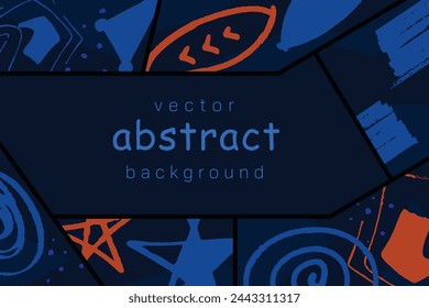Abstract artistic background, colorful abstract vector template.
