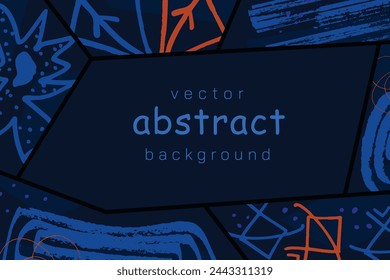 Abstract artistic background, colorful abstract vector template.