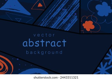 Abstract artistic background, colorful abstract vector template.