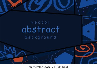 Abstract artistic background, colorful abstract vector template.