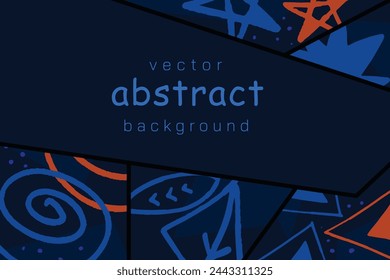 Abstract artistic background, colorful abstract vector template.