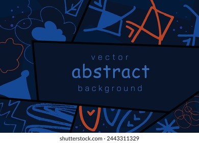 Fondo artístico abstracto, plantilla abstracta colorida del vector.
