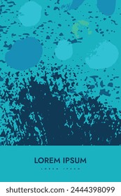 Abstract artistic background, colorful abstract vector template. Brush art background.