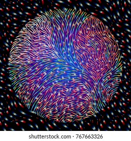 abstract artistic background with colorful vortex massive forming rich texture