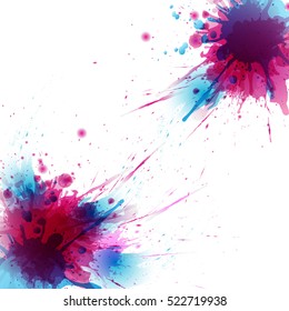 Abstract artistic Background of colors stain formed 