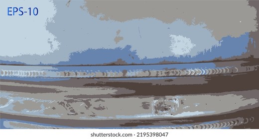 Abstract artistic background in dark colors. Vector illustration