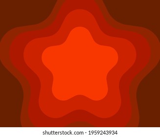 Abstract artistic background design in red gradations in star style with smooth angles