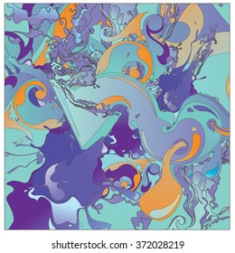 Abstract artistic Background of fluid and liquid paint colors 