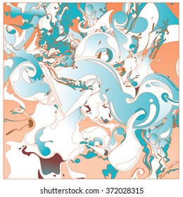 Abstract artistic Background of fluid and liquid paint colors 