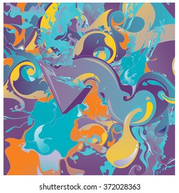 Abstract artistic Background of fluid and liquid paint colors 