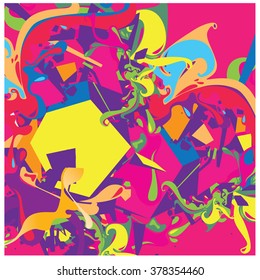 Abstract artistic Background of fluid and liquid paint colors
