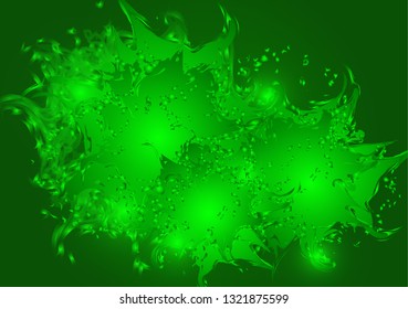 Abstract artistic background of the formation of spots. Paint splashes with drops. Bright modern creative background for trendy design. Vector illustration.