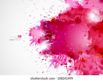 Abstract artistic Background forming  by blots