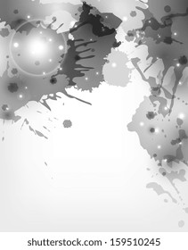 Abstract artistic Background forming  by blots