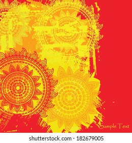 Abstract artistic Background forming by blots