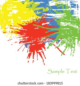Abstract artistic Background forming by blots