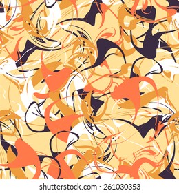 Abstract artistic background forming by blots. Colorful splashes vector illustration.