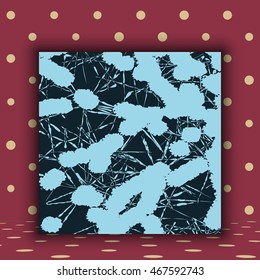 Abstract artistic Background forming by blots. Vector illustration