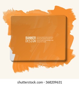 Abstract artistic Background with paint element. Vector illustration.