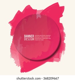 Abstract artistic Background with paint element. Vector illustration.