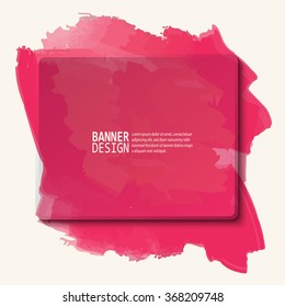 Abstract artistic Background with paint element. Vector illustration.