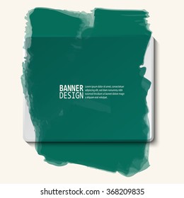 Abstract artistic Background with paint element. Vector illustration.