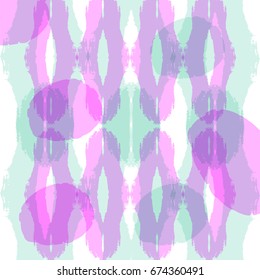 Abstract artistic background in tropical style and brush textures. Creative  backdrop for surface patterns, apparel design, wallpaper, hand made card, scrapbook, poster, placard, brochure, invitation