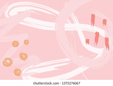 Abstract artistic background - vector. Paint spots smeared in pastel colors. Modern popular illustration for decoration of presentations, wallpapers, paintings, interiors, posters.