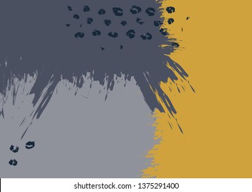 Abstract artistic background - vector. Spots of paint smeared in different colors. Modern festive popular illustration for decoration of presentations, wallpapers, paintings, interiors, posters.