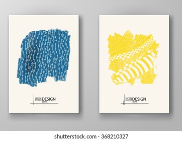 Abstract artistic Background with watercolor element. Vector illustration.