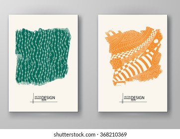 Abstract artistic Background with watercolor element. Vector illustration.