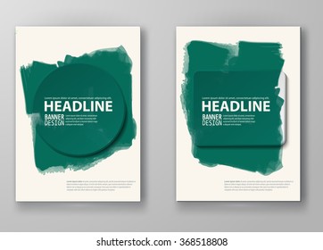 Abstract artistic Background with watercolor element. Vector illustration.