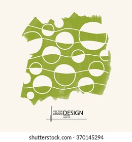 Abstract artistic Background with watercolor element. Vector illustration.