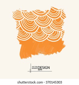 Abstract artistic Background with watercolor element. Vector illustration.
