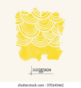 Abstract artistic Background with watercolor element. Vector illustration.