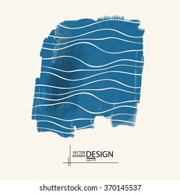 Abstract artistic Background with watercolor element. Vector illustration.