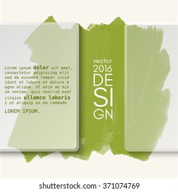 Abstract artistic Background with watercolor element. Vector illustration.